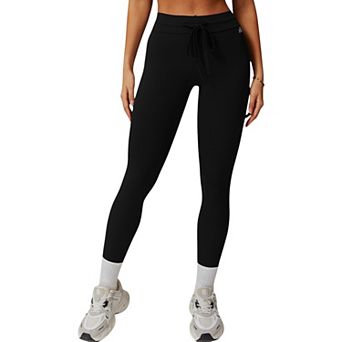 Women's High Waist Drawstring Leggings with Stretchy Fit