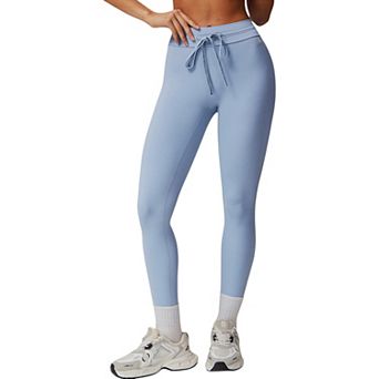 Women's High Waist Drawstring Leggings with Stretchy Fit
