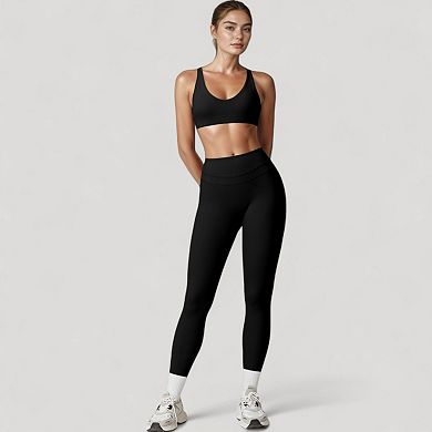 Women's High Waist Full Length Seamless Compression Leggings for Active and Casual Wear