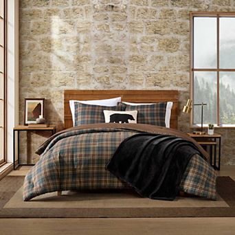 Eddie Bauer Huntley Plaid Comforter Set with Shams