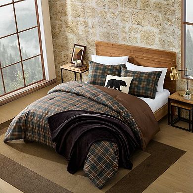 Eddie Bauer Huntley Plaid Comforter Set with Shams