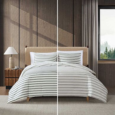 Eddie Bauer Cooper Stripe Duvet Set