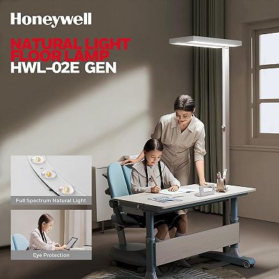 Honeywell LED Floor Lamp 8000LM 4000K Natural Daylight Dimmable