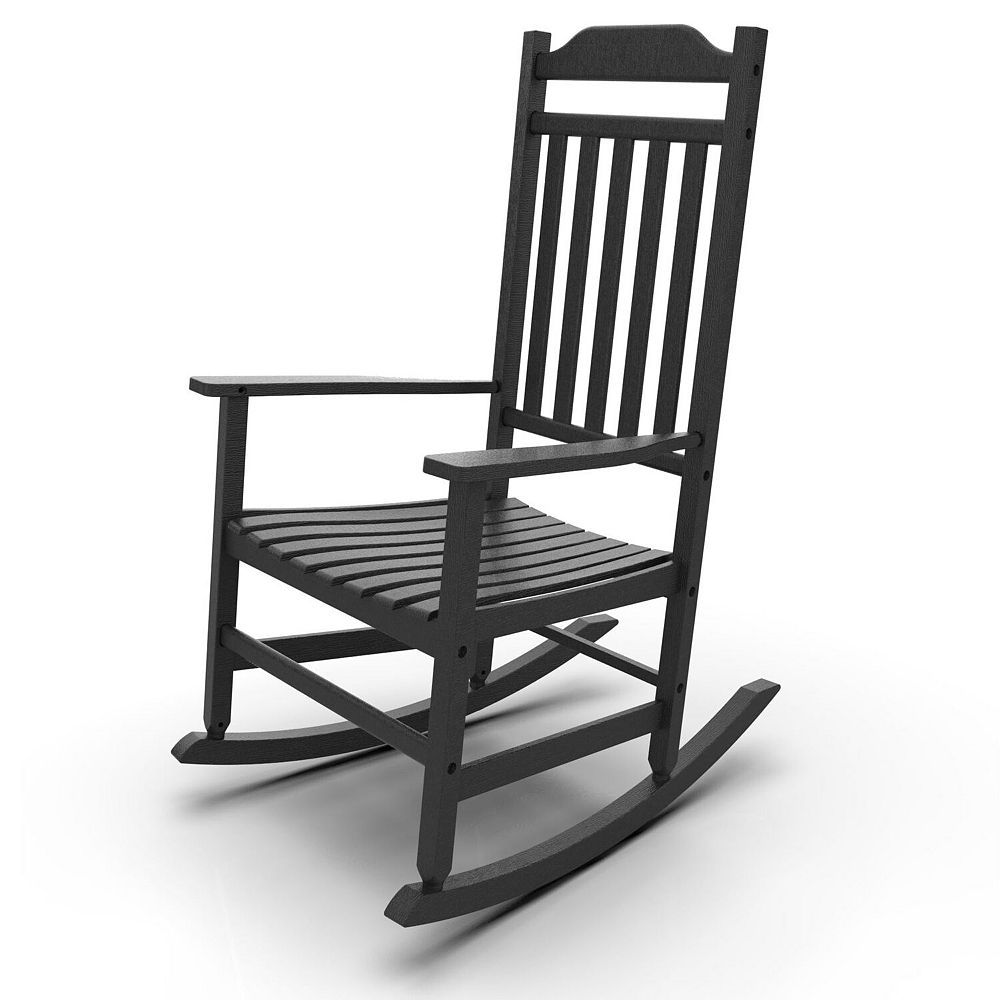 Decksplore Modern HDPE Rocking Chair Home Patio Porch Rocker Garden ...