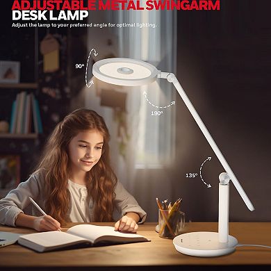 Honeywell Desk Lamp 800LM Dimmable Eye Caring Led Light Touch Control Desk Reading Light with Timer