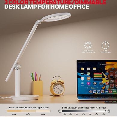 Honeywell Desk Lamp 800LM Dimmable Eye Caring Led Light Touch Control Desk Reading Light with Timer