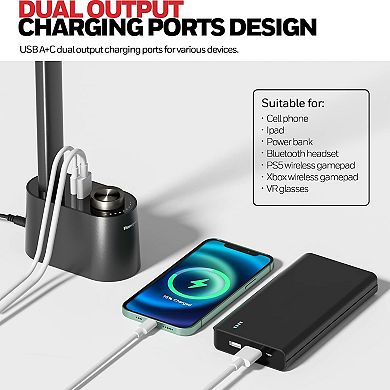 Honeywell Sunturalux LED Foldable Desk Lamp Pro Stepless Dimmable Eye Caring Desk Light