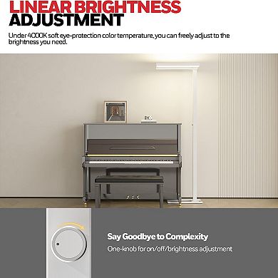 Honeywell LED Floor Lamp 10400LM 4000K Natural Daylight Dimmable Reading Lampara