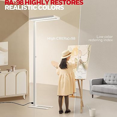 Honeywell LED Floor Lamp 16000LM 4000K Natural Daylight Dimmable Reading Lampara