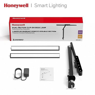 Honeywell LED Desk Lamp with Clamp Eye-Caring Clip on Lights with Timer Function 1200LM