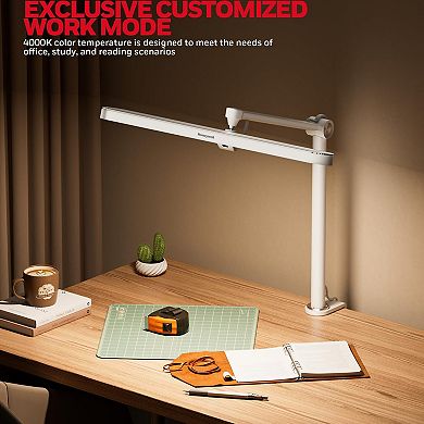 Honeywell LED Desk Lamp Eye Caring Natural Light 4000K 1300LM Stepless Brightness Dimmable
