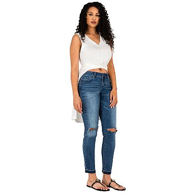 Curvy Women's High Low Sleeveless Knotted V-Neck Crop Tops