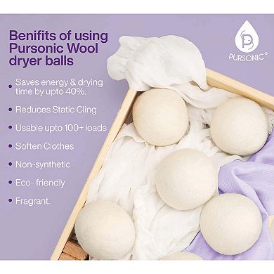 Pursonic Wool Dryer Balls Bundle