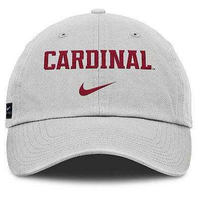 Men's Nike Gray Stanford Cardinal 2025 On-Field Gameday Club Adjustable Hat