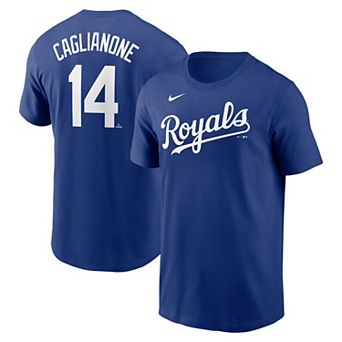 Men's Nike Royal Kansas City Royals Fuse Name & Number T-Shirt