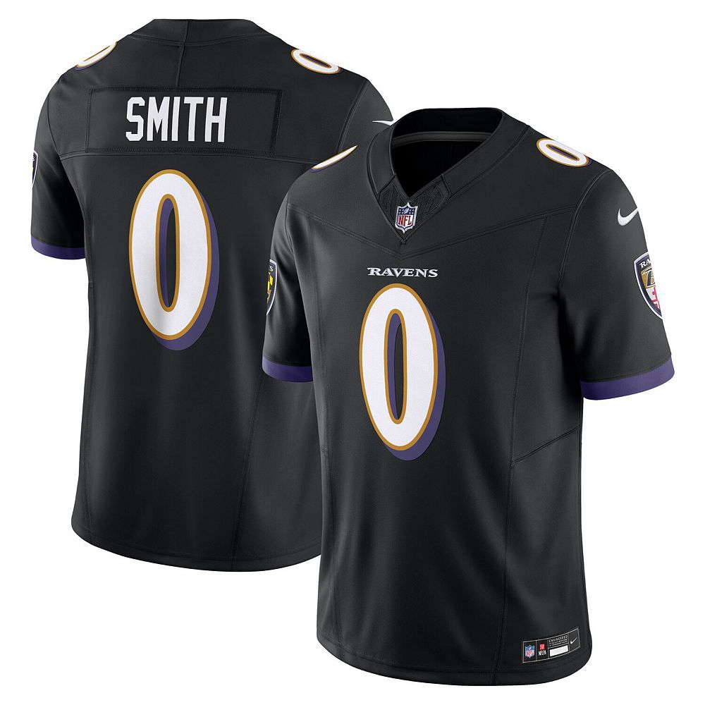Men's Nike Roquan Smith Black Baltimore Ravens Alternate Vapor F.U.S.E ...