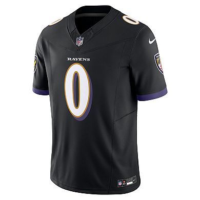 Men's Nike Roquan Smith Black Baltimore Ravens Alternate Vapor F.U.S.E. Limited Jersey