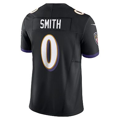 Men's Nike Roquan Smith Black Baltimore Ravens Alternate Vapor F.U.S.E. Limited Jersey