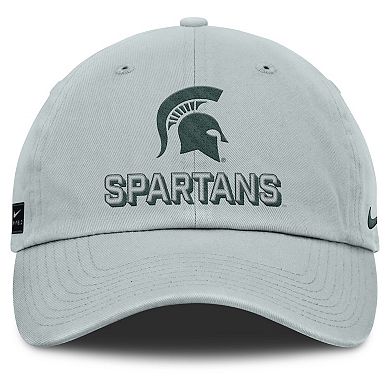 Men's Nike Gray Michigan State Spartans 2025 On-Field Club Adjustable Hat