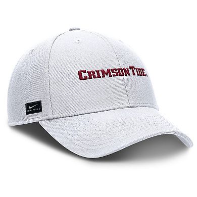 Men's Nike White Alabama Crimson Tide 2025 On-Field Rise Performance Adjustable Hat