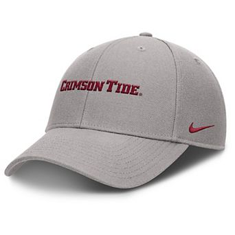 Men's Nike Gray Alabama Crimson Tide 2025 On-Field Rise Performance Adjustable Hat