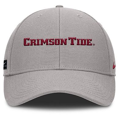 Men's Nike Gray Alabama Crimson Tide 2025 On-Field Rise Performance Adjustable Hat