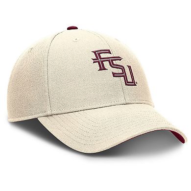 Men's Nike Natural Florida State Seminoles Rise Primetime Performance Trucker Adjustable Hat
