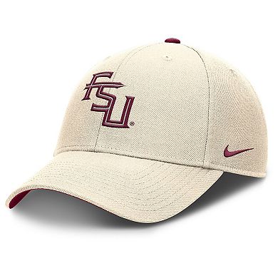 Men's Nike Natural Florida State Seminoles Rise Primetime Performance Trucker Adjustable Hat