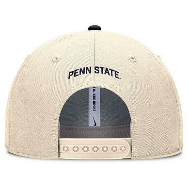 Men's Nike Natural Penn State Nittany Lions Rise Primetime Performance Trucker Adjustable Hat