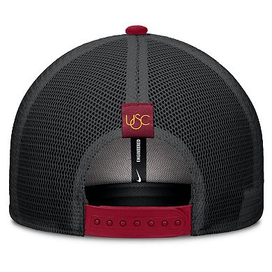 Men's Nike Cardinal/Black USC Trojans Legacy Arch Rise Performance Trucker Adjustable Hat