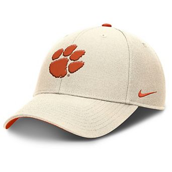Men's Nike Natural Clemson Tigers Rise Primetime Performance Trucker Adjustable Hat
