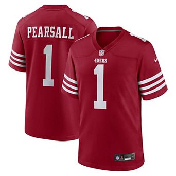 Men's Nike Ricky Pearsall Scarlet San Francisco 49ers Team Game Jersey