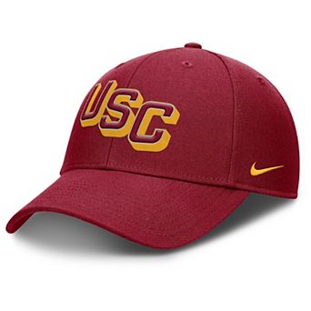 Men's Nike Cardinal USC Trojans Slanted Primetime Rise Performance Adjustable Hat