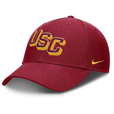 Men's Nike Cardinal USC Trojans Slanted Primetime Rise Performance Adjustable Hat