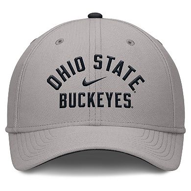 Men's Nike Gray Ohio State Buckeyes Rise Prep Performance Flex Hat