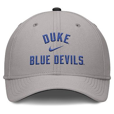 Men's Nike Gray Duke Blue Devils Rise Prep Performance Flex Hat
