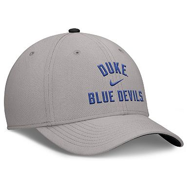 Men's Nike Gray Duke Blue Devils Rise Prep Performance Flex Hat
