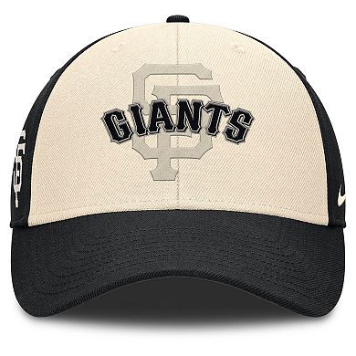 Men's Nike Black/Natural San Francisco Giants Statement Club Performance Adjustable Hat