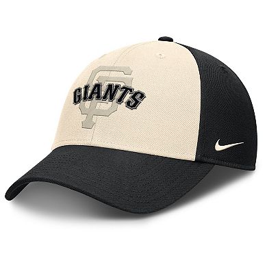 Men's Nike Black/Natural San Francisco Giants Statement Club Performance Adjustable Hat