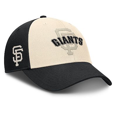 Men's Nike Black/Natural San Francisco Giants Statement Club Performance Adjustable Hat