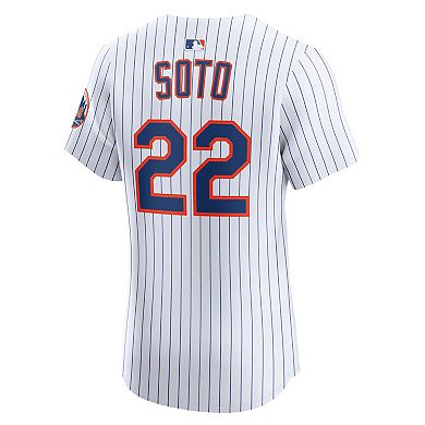 Men's Nike Juan Soto White New York Mets Home Elite Jersey
