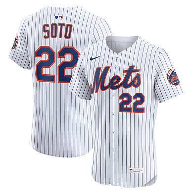 Men's Nike Juan Soto White New York Mets Home Elite Jersey