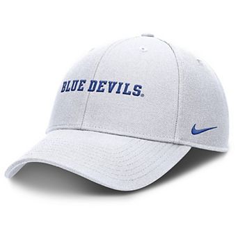Men's Nike White Duke Blue Devils 2025 On-Field Rise Performance Adjustable Hat
