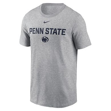 Men's Nike Heather Gray Penn State Nittany Lions Campus 2-Hit T-Shirt