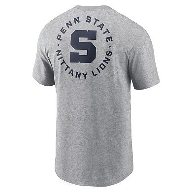 Men's Nike Heather Gray Penn State Nittany Lions Campus 2-Hit T-Shirt