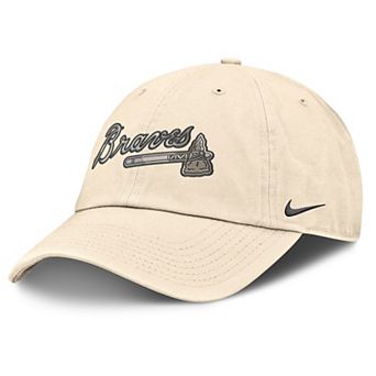 Men's Nike Natural Atlanta Braves Camo Pack Club Adjustable Hat