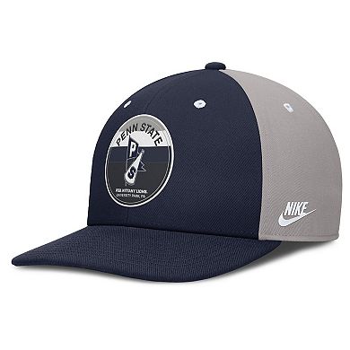 Men's Nike Navy/Gray Penn State Nittany Lions Prep Pro Performance Snapback Hat
