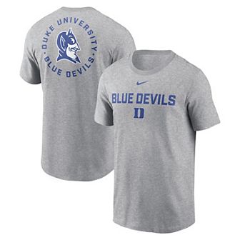 Men's Nike Heather Gray Duke Blue Devils Campus 2-Hit T-Shirt