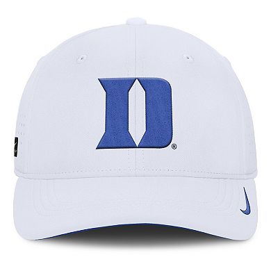 Men's Nike White Duke Blue Devils 2025 On-Field Gameday Performance Flex Hat