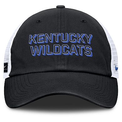Men's Nike Black Kentucky Wildcats 2025 Gameday On-Field Club Adjustable Trucker Hat